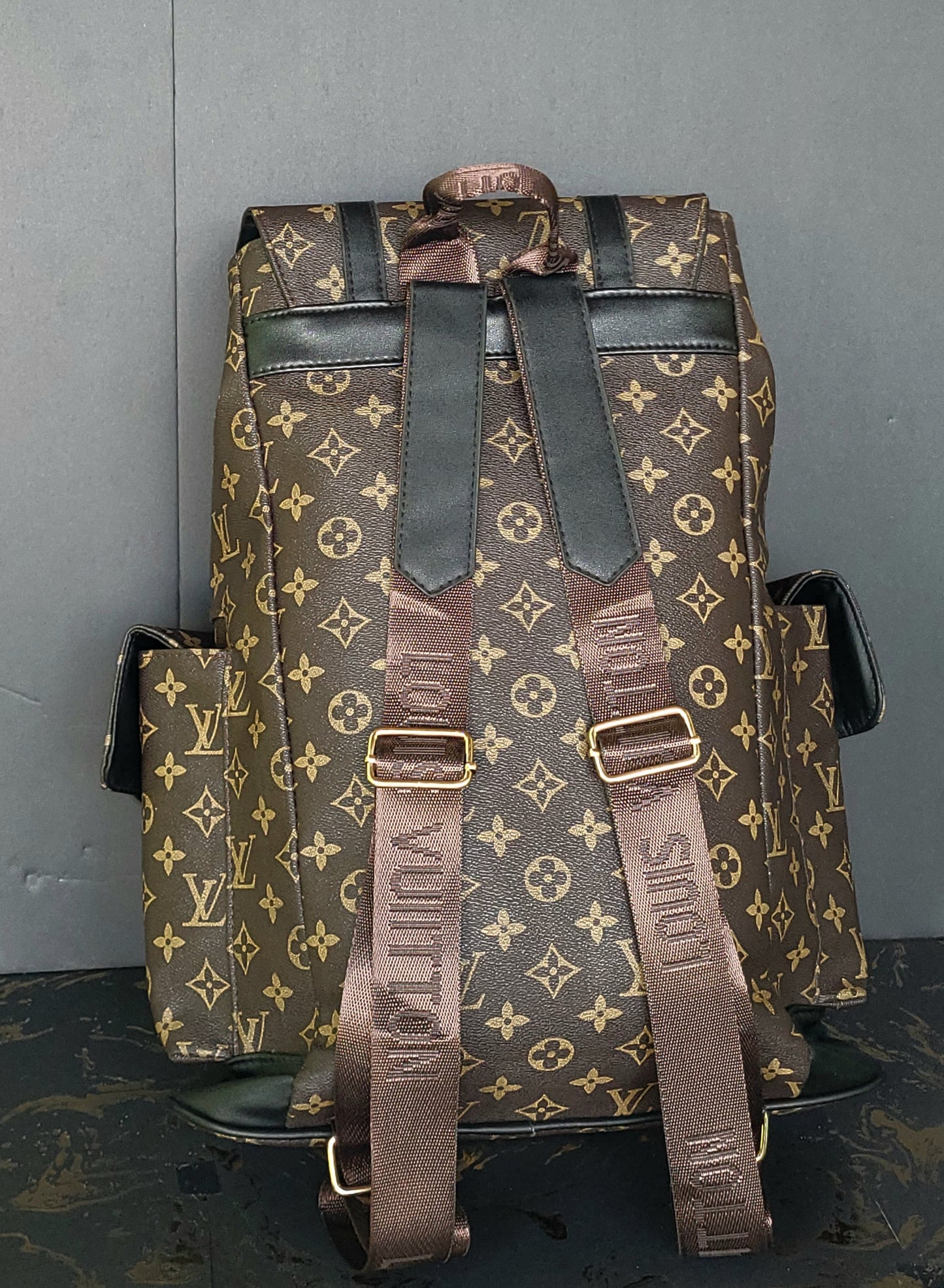 Louie V. Christopher Backpack Macassar Monogram Canvas